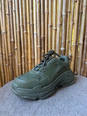 BALENCIAGA triple S all over logo men’s sneakers